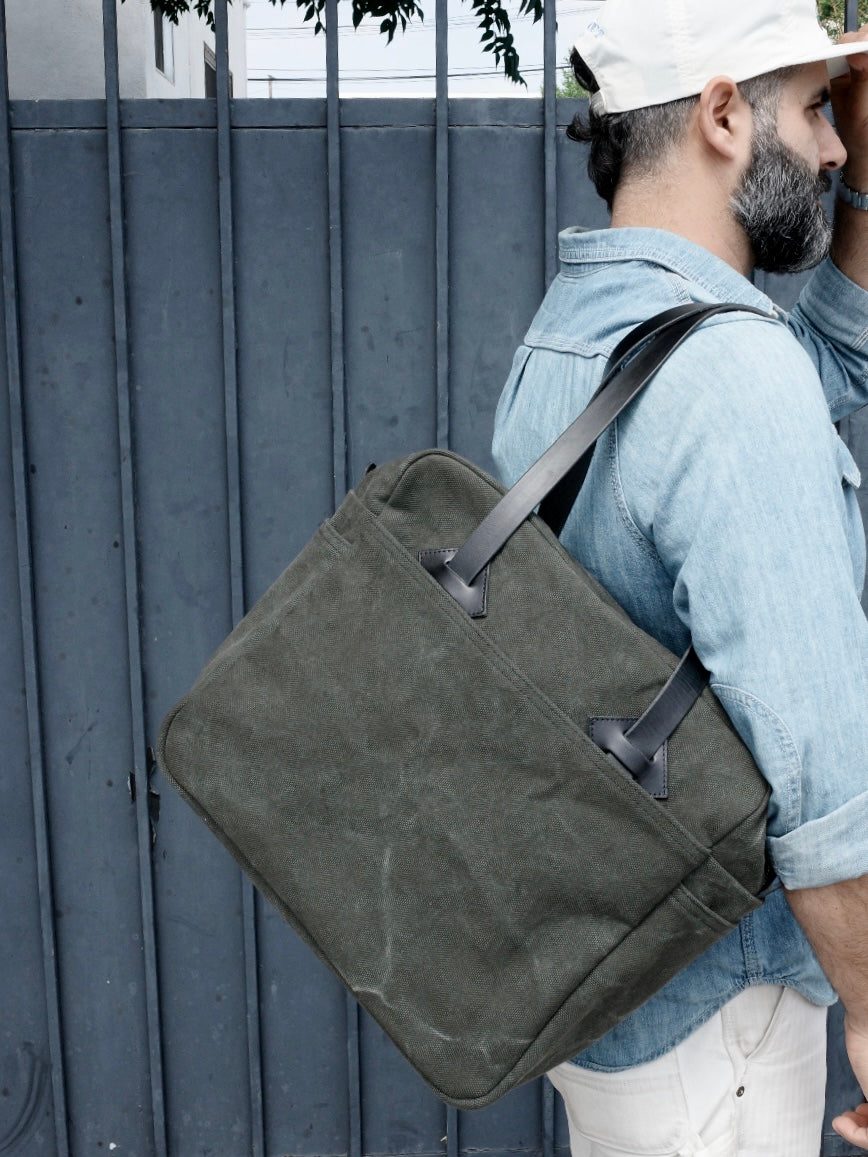 The Vasquez in Dark Olive Canvas