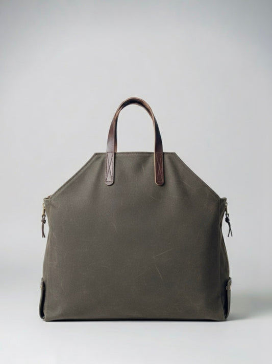 Brown Waxed Canvas Newcomb