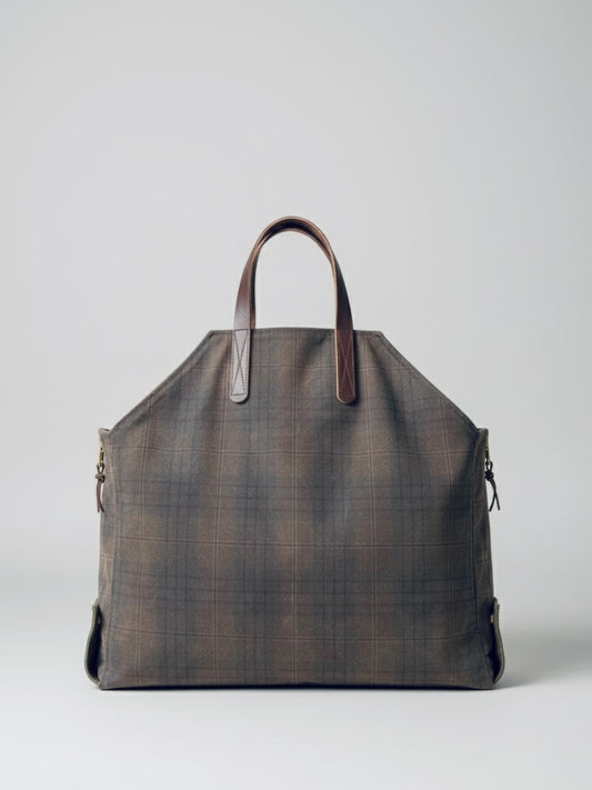 Plaid Waxed Canvas Newcomb