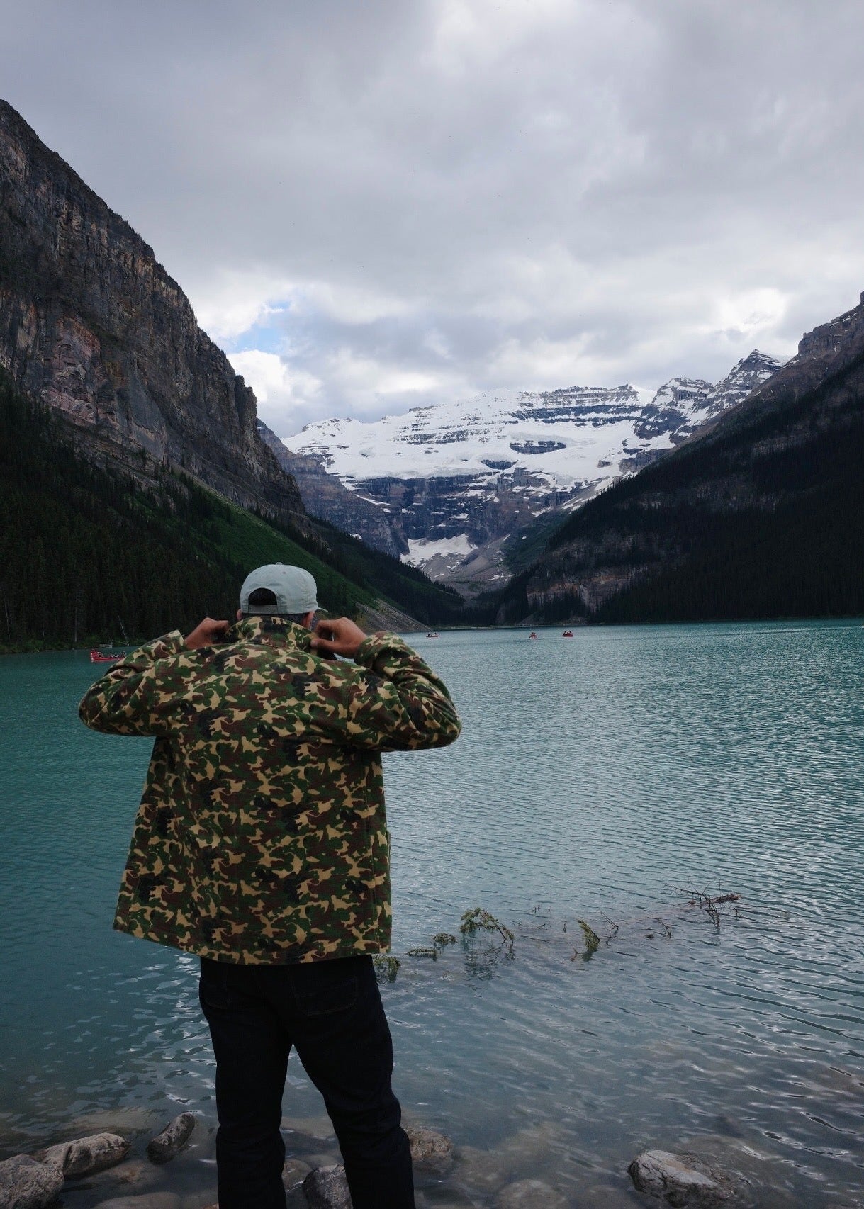 Chilao x Rivi Goods chore coat in camo by Lake Louise