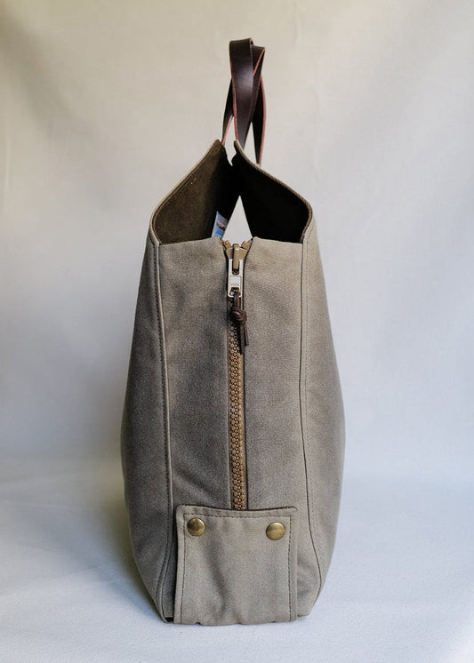 Newcomb in Brown Waxed Canvas