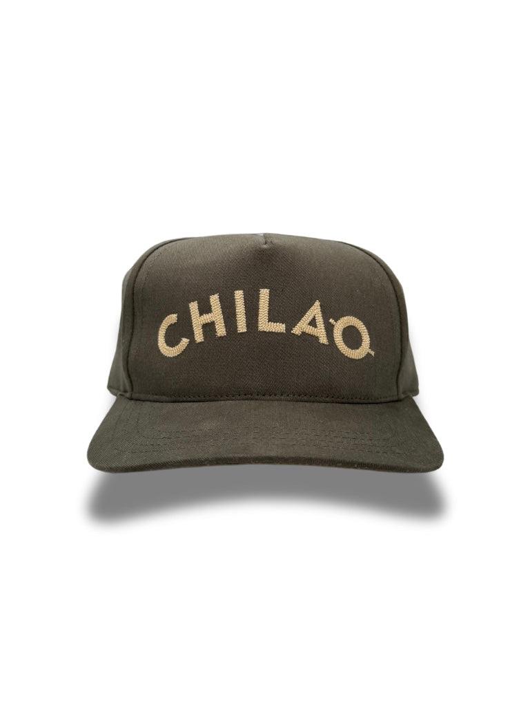 Signature baseball hat/cap in brushed olive twill
