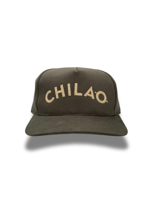 Signature baseball hat/cap in brushed olive twill